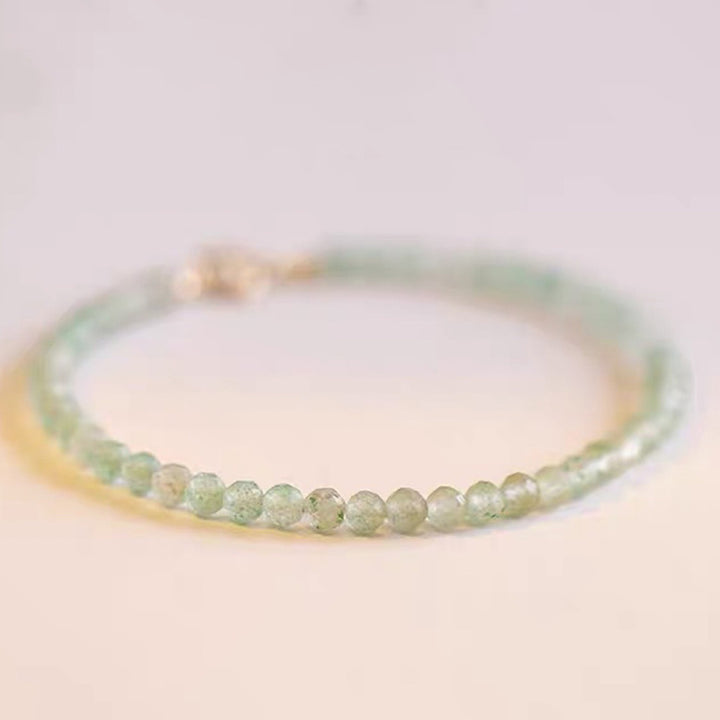 Lady Luck - Bracelet en pierres précieuses aventurine verte 