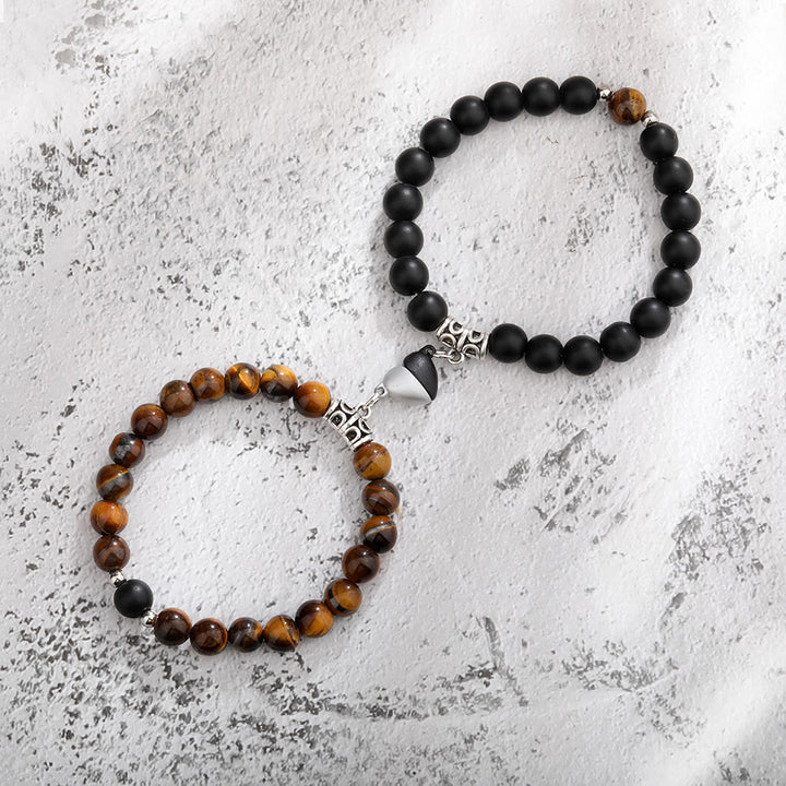 Ensemble de 2 bracelets magnétiques Olivenorma pour couple 