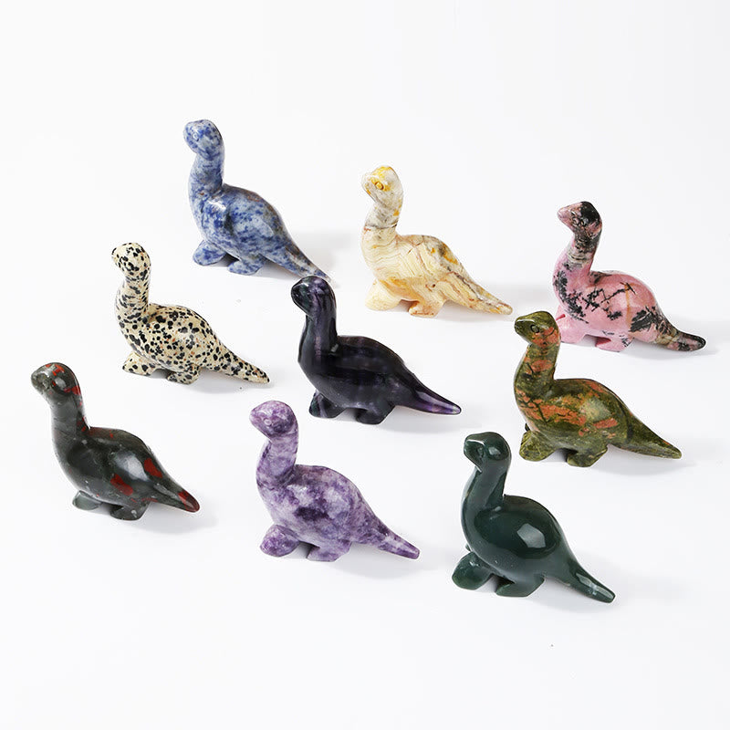 Olivenorma 2,5 pouces Cristal Dinosaure Home Doctor Décoration en pierres précieuses 