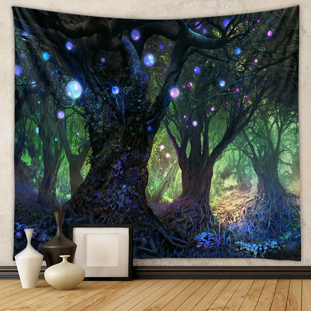 Tapisserie murale mandala colorée arbre de vie Olivenorma 