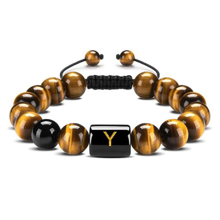 Bracelet de protection lettre œil de tigre - Œil de tigre - Y - image 28