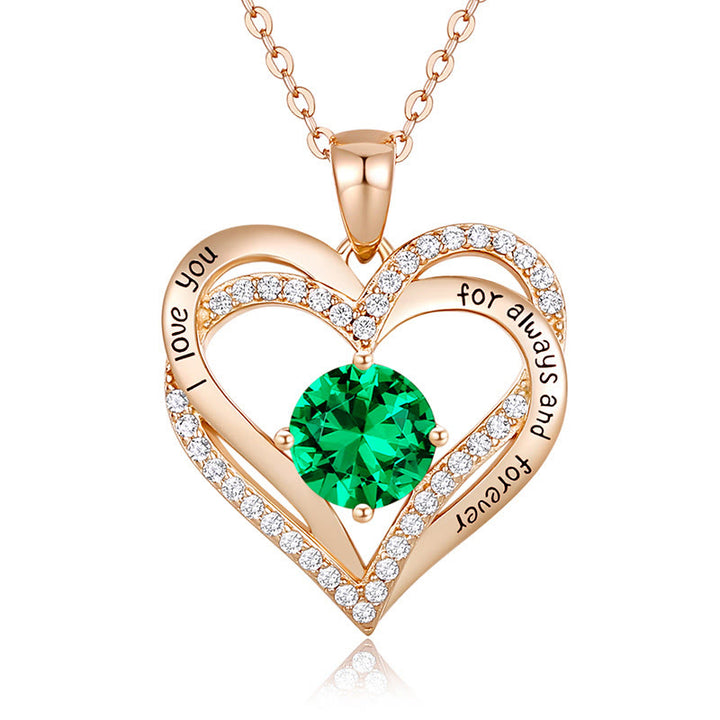 Olivenorma « Je t'aimerai toujours » – Collier cœur pierre de naissance Amour éternel - image 33