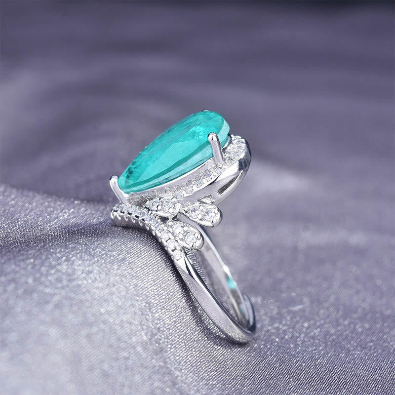 Olivenorma "Pure Love" - Bague élégante en tourmaline Paraiba