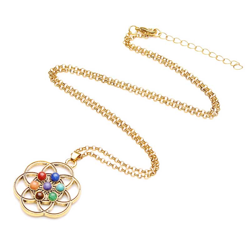 Collier Orgonite Chakra Olivenorma 