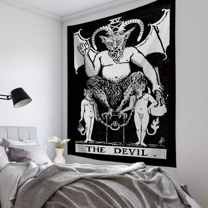 Tapisserie murale avec cartes de tarot