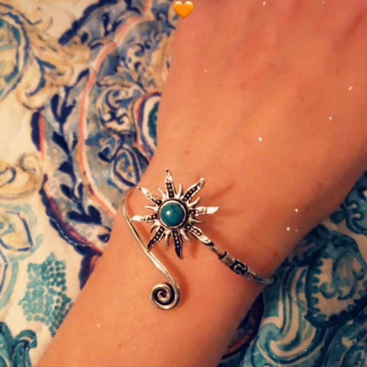 Bracelet créatif rétro tournesol turquoise