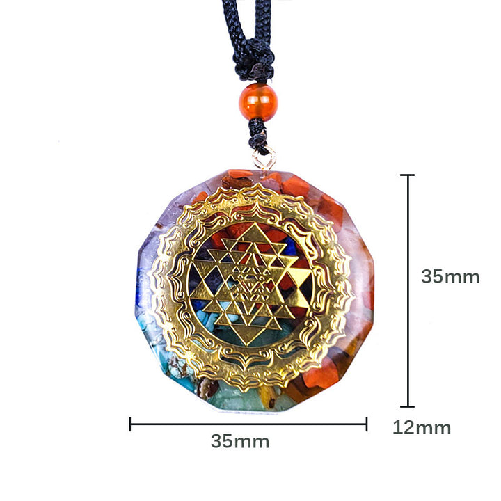 Collier Orgone de Guérison des Chakras Olivenorma