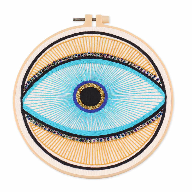 Olivenorma Evil Eye Broderie à la main Matériau semi-fini Décoration 