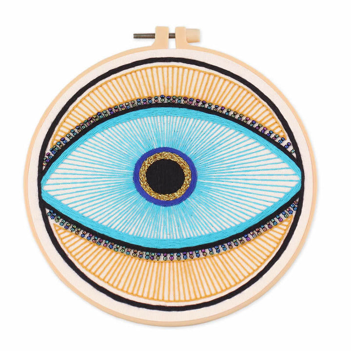 Olivenorma Evil Eye Broderie à la main Matériau semi-fini Décoration 