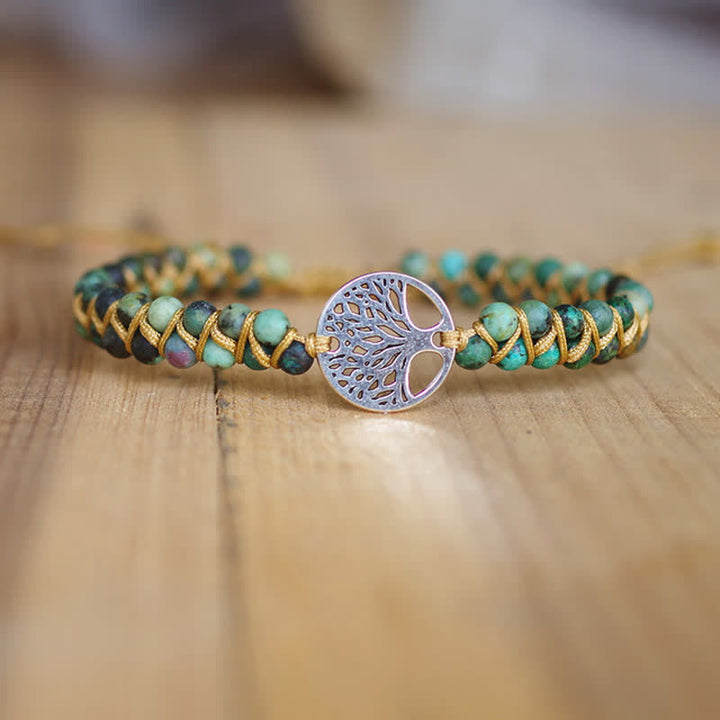 Bracelet en pierre de transformation et d'évolution spirituelle Olivenorma