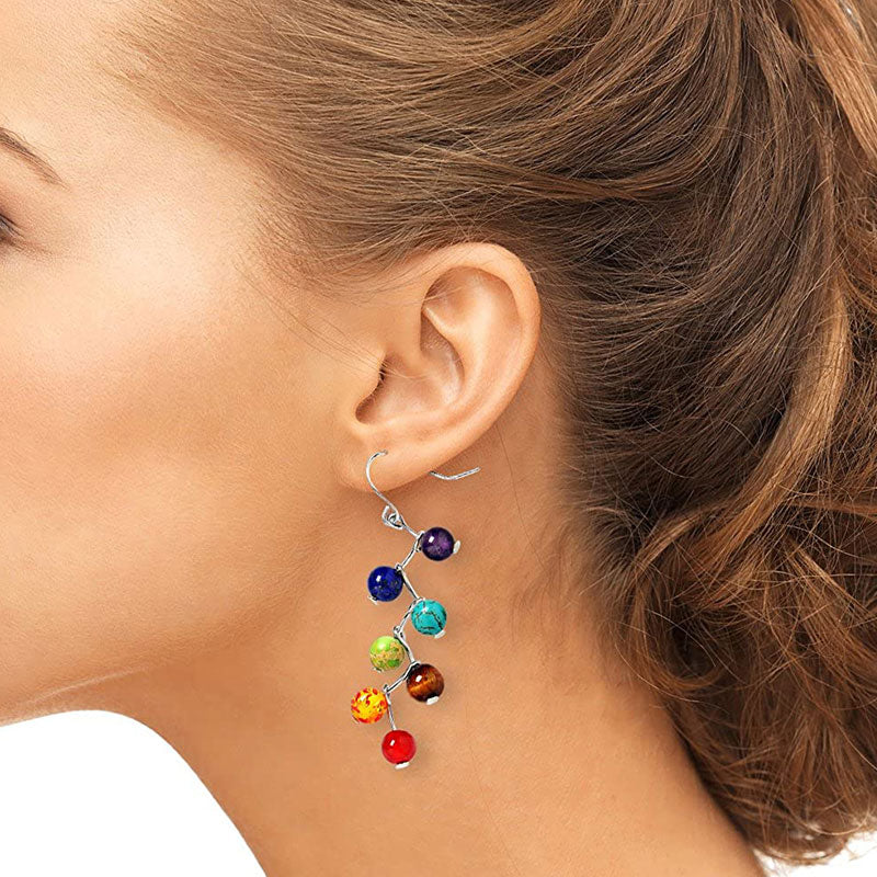 Boucles d'oreilles de guérison des chakras Orgone Olivenorma