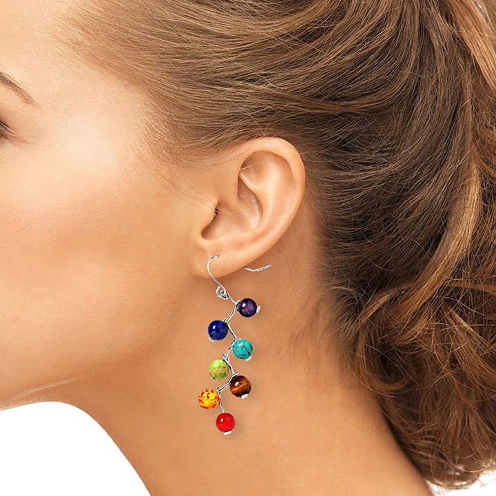 Boucles d'oreilles de guérison des chakras Orgone Olivenorma