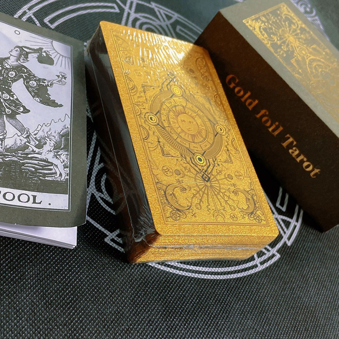 Cartes de tarot classiques Olivenorma Bronzing Golden Sun