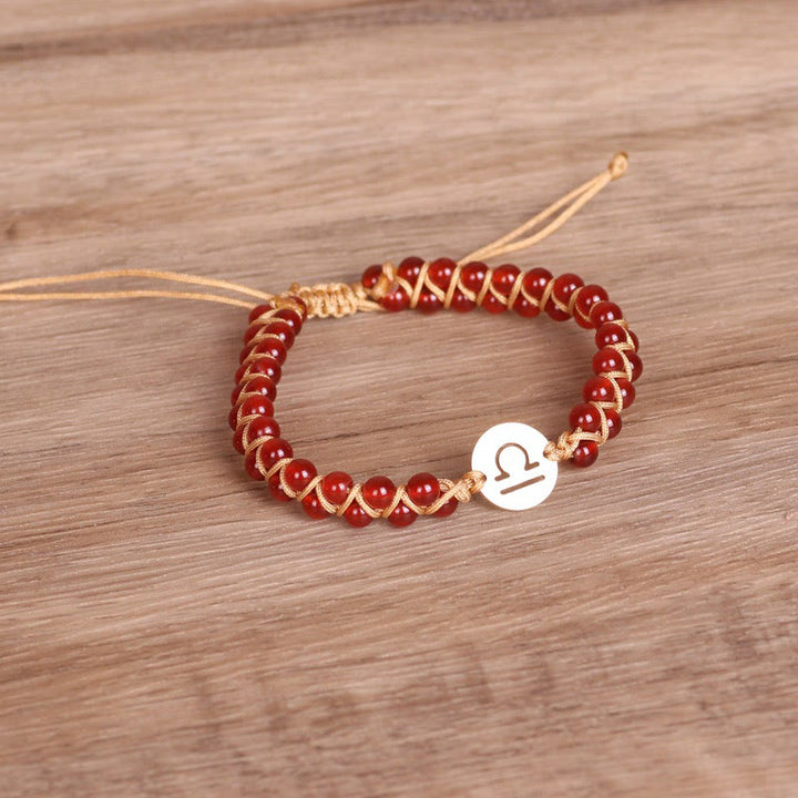 Bracelet enroulé de guérison et d'équilibre en cristal du zodiaque Olivenorma