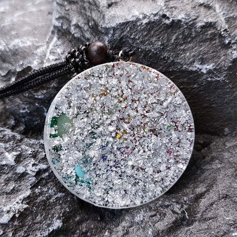 Collier Orgonite Chakra Olivenorma 