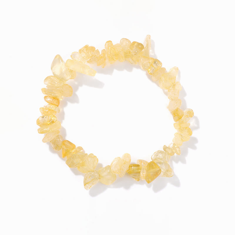 Bracelet en gravier irrégulier naturel coloré Olivenorma 