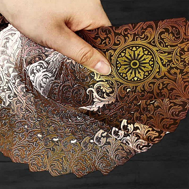Cartes de tarot en feuille d'or de style antique Olivenorma 