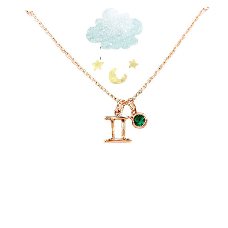 Collier de protection avec pierre de naissance du zodiaque Olivenorma