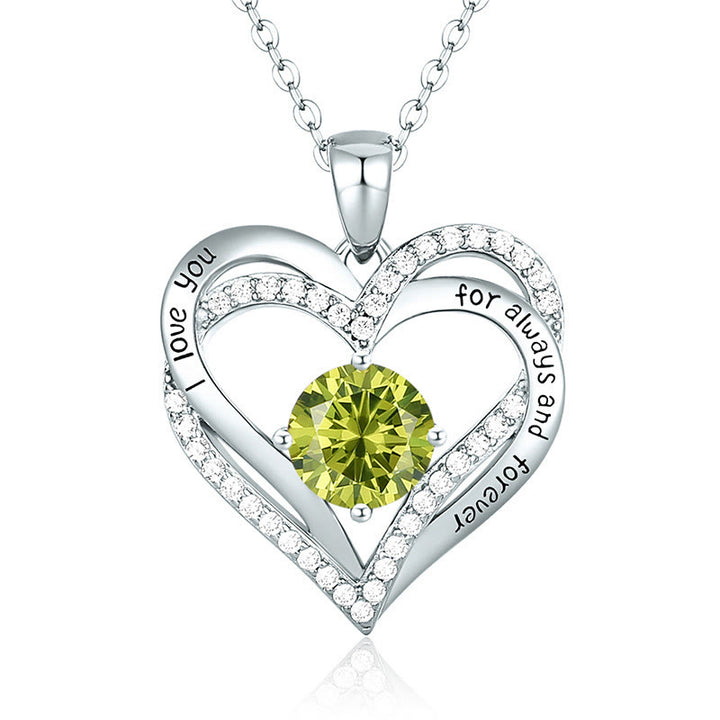 Olivenorma « Je t'aimerai toujours » – Collier cœur pierre de naissance Amour éternel - image 20