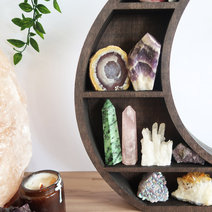 Etagère en cristal de lune fabriquée à la main par Olivenorma