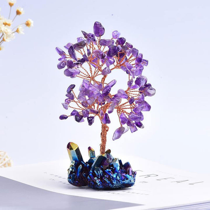 Olivenorma Améthyste Orgone Méditation Feng Shui Arbre de Purification