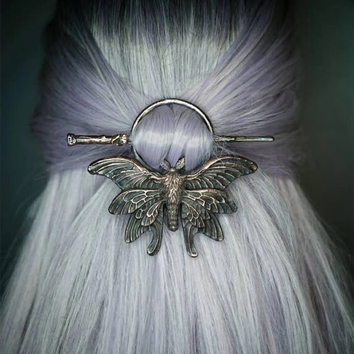 Épingle à cheveux délicate en forme de papillon cuivré vintage