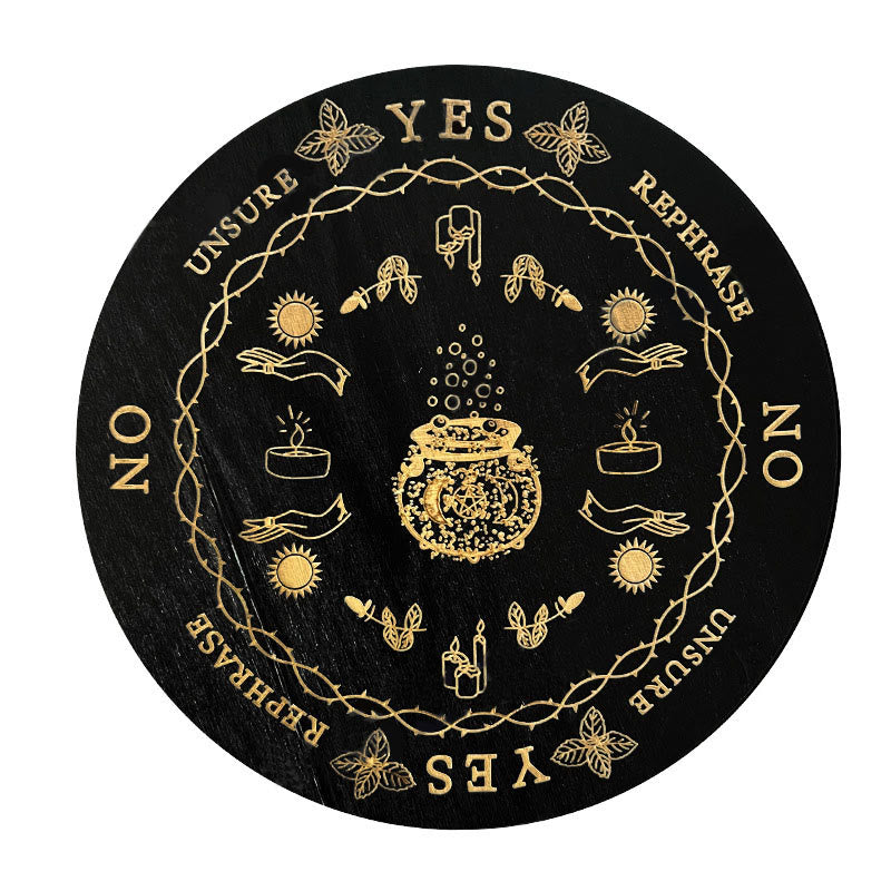 Jeu de tarot avec pendule divinatoire en bois Olivenorma