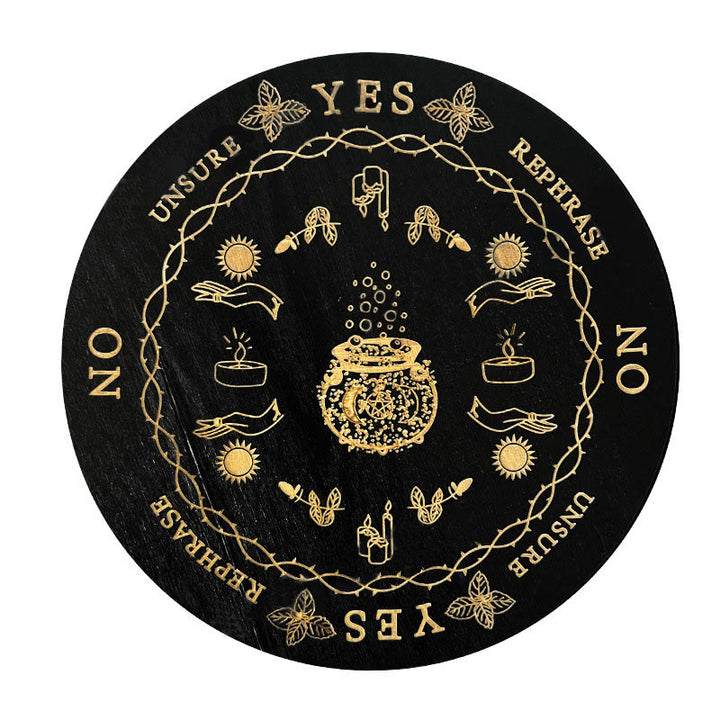 Jeu de tarot avec pendule divinatoire en bois Olivenorma