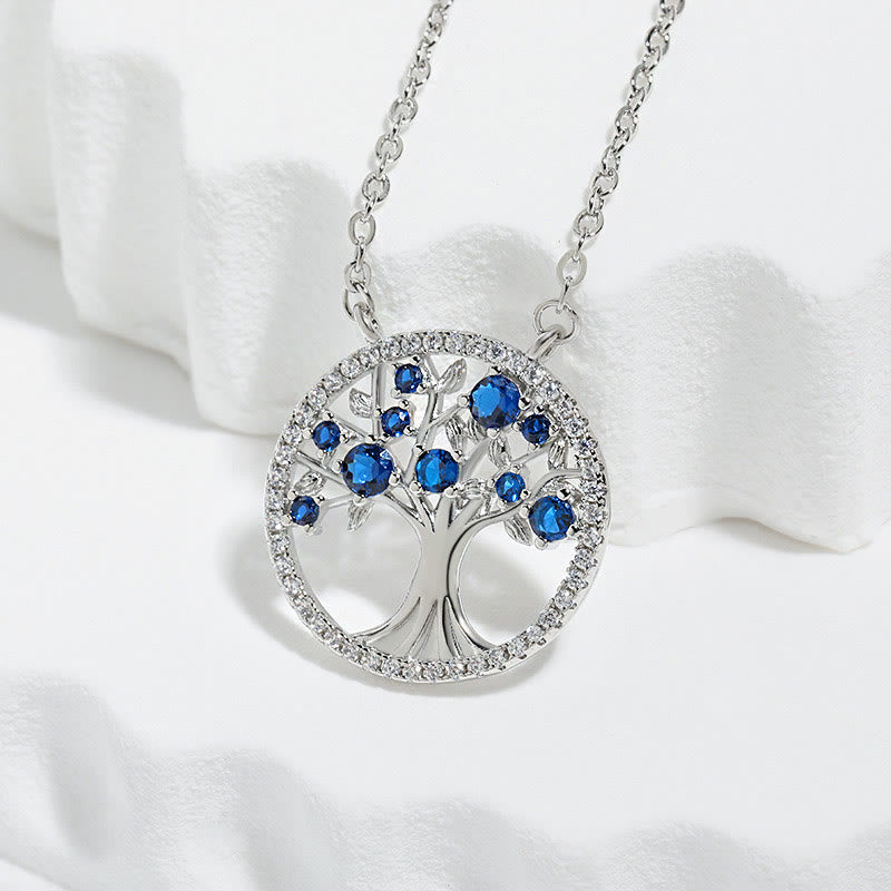 Olivenorma "Endless Growth" - Collier Arbre de Vie en Zircon