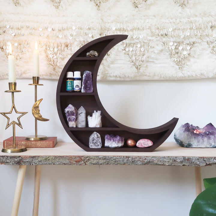 Etagère en cristal de lune fabriquée à la main par Olivenorma