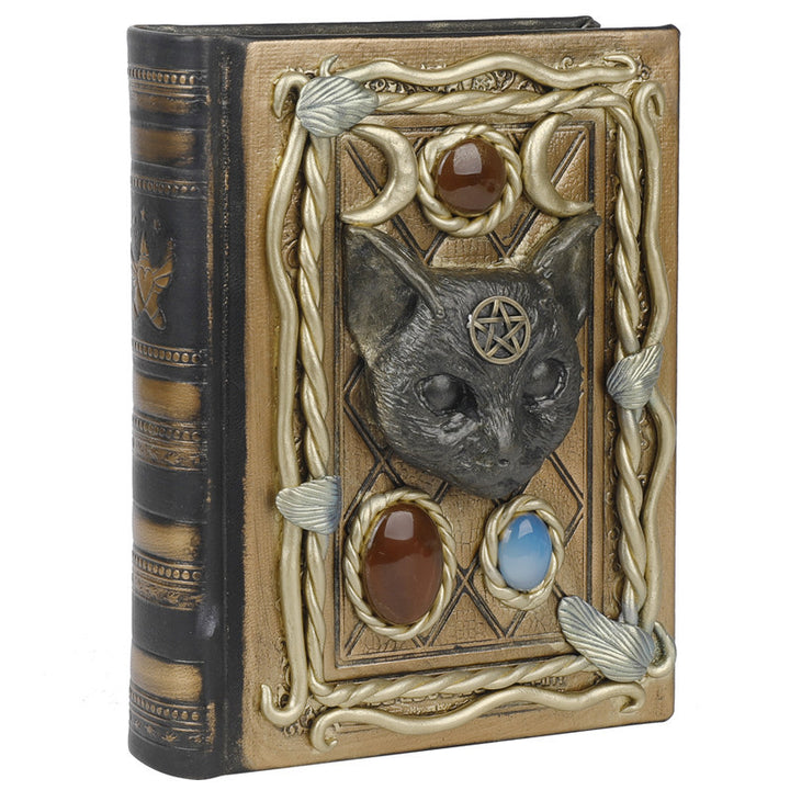 Carnet décoratif en pierre de cristal Olivenorma à motif de chat Pégase