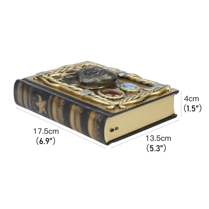 Carnet décoratif en pierre de cristal Olivenorma à motif de chat Pégase