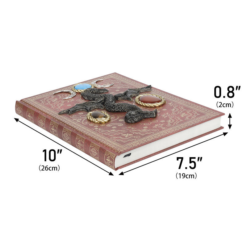 Carnet décoratif en pierre de cristal Olivenorma avec dragon volant