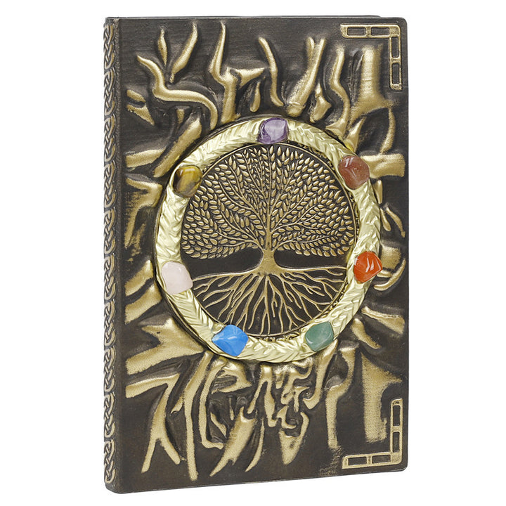Carnet de notes Arbre de vie Chakra en pierre de cristal Olivenorma 