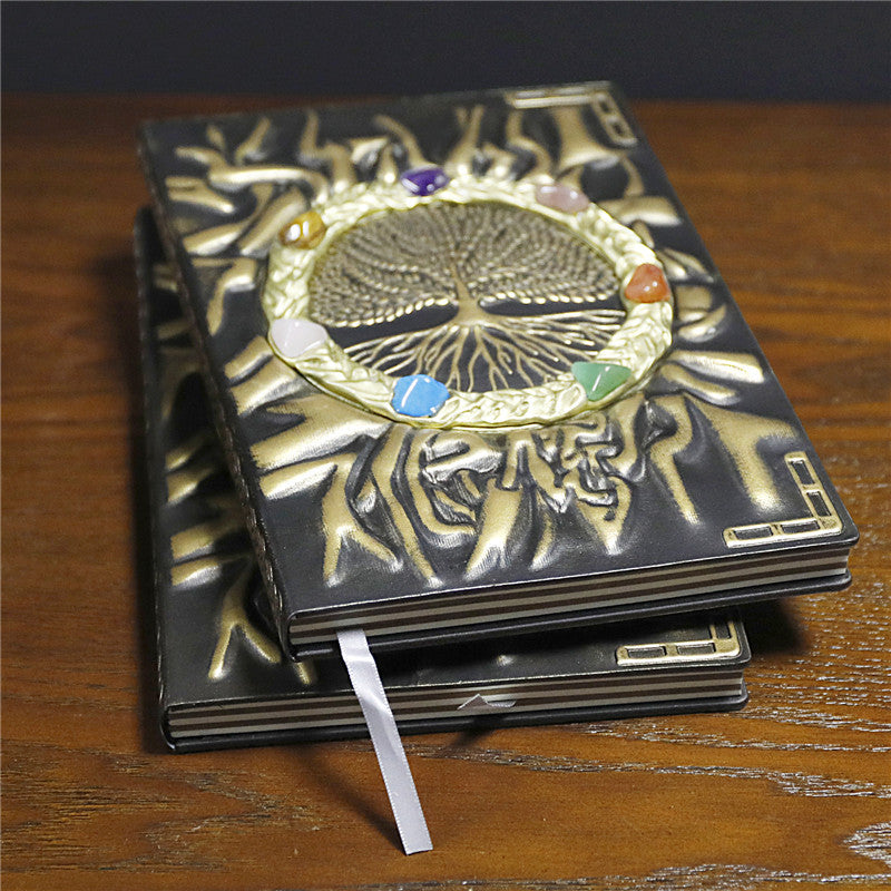 Carnet de notes Arbre de vie Chakra en pierre de cristal Olivenorma 