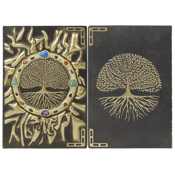 Carnet de notes Arbre de vie Chakra en pierre de cristal Olivenorma 