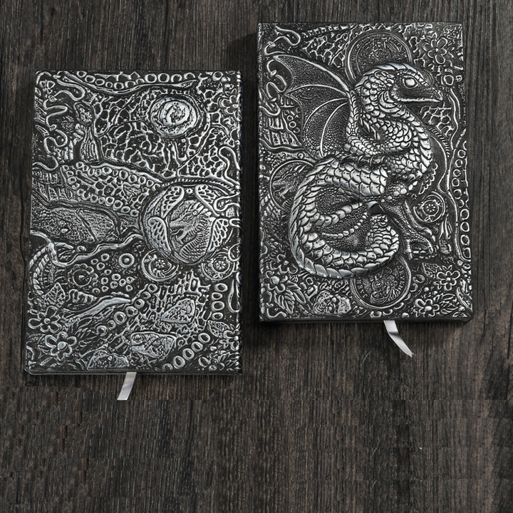 Carnet de notes Olivenorma Journal Dragon avec motif artistique en relief 3D