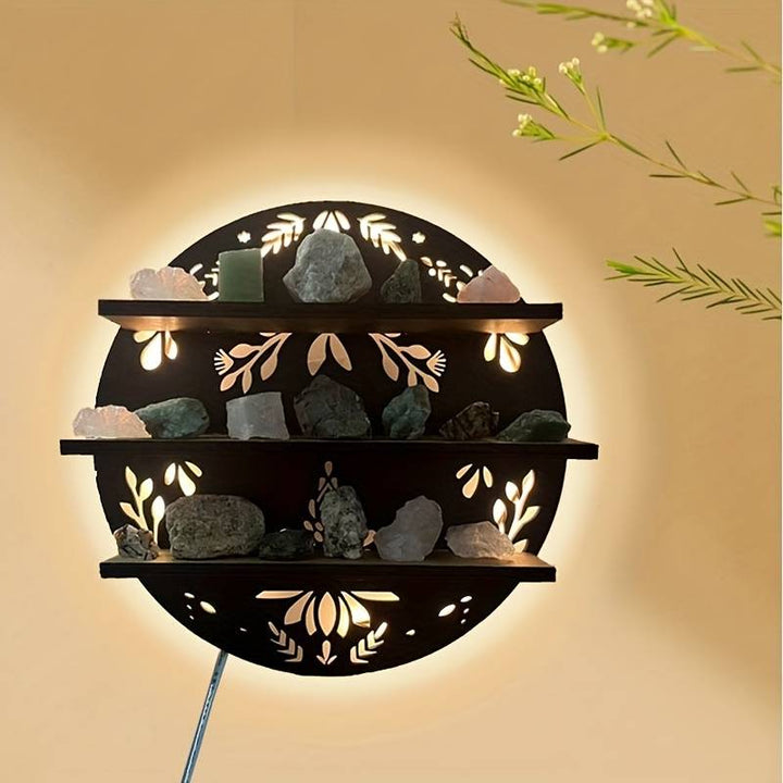 Olivenorma 1pc Boho Étagère murale en cristal 