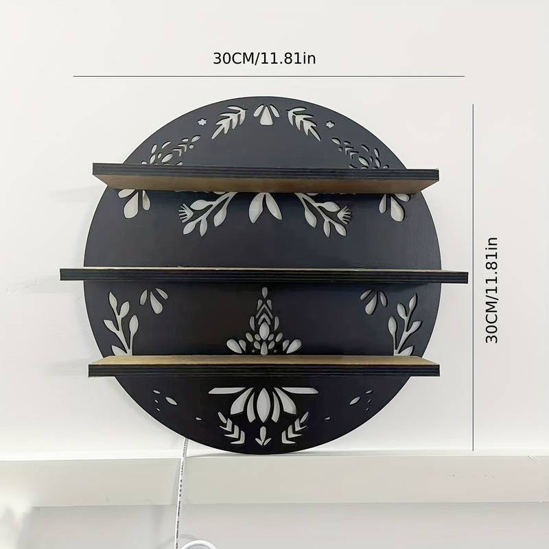 Olivenorma 1pc Boho Étagère murale en cristal 