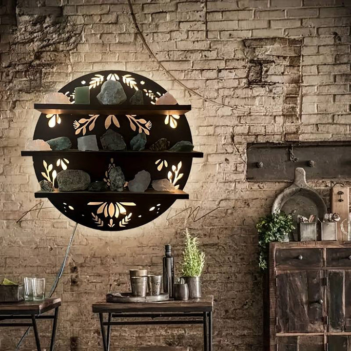 Olivenorma 1pc Boho Étagère murale en cristal 