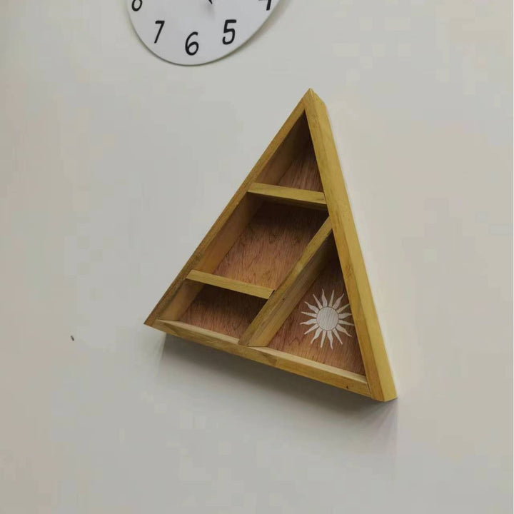 Étagère de présentation en cristal triangulaire Olivenorma Sun Moon