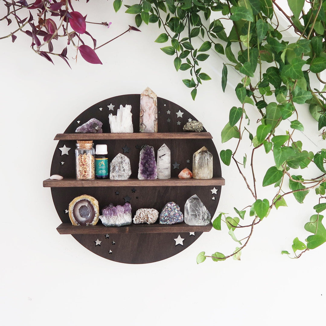 Etagère en cristal pleine lune marron Olivenorma