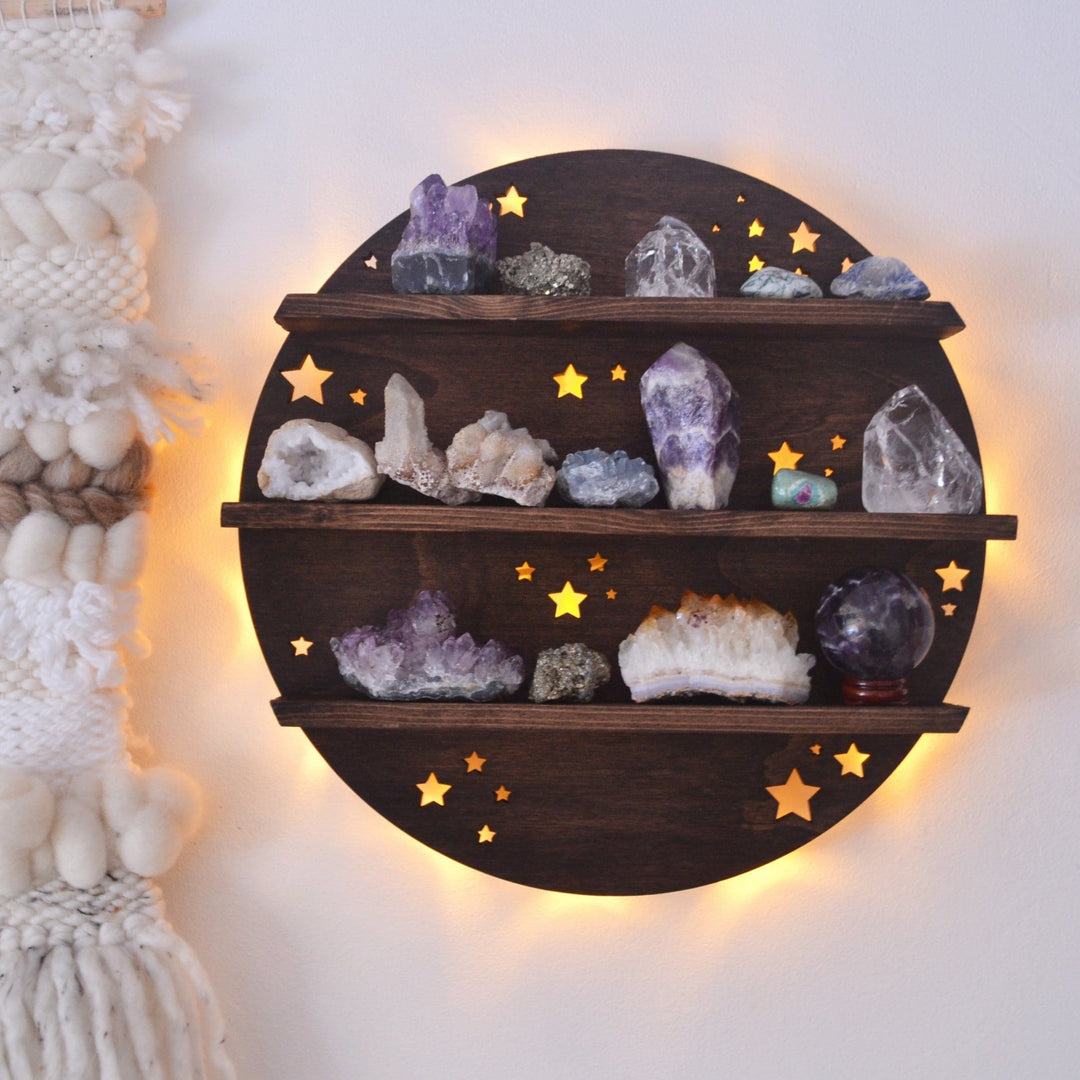 Etagère en cristal pleine lune marron Olivenorma