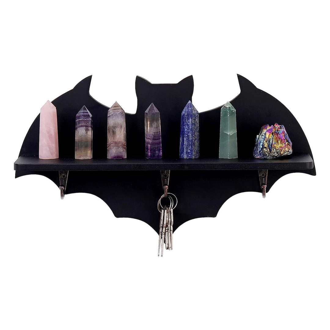Etagère flottante en cristal et bois pour chauve-souris Olivenorma