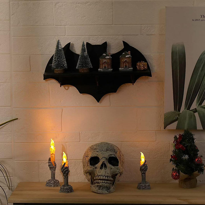 Etagère flottante en cristal et bois pour chauve-souris Olivenorma