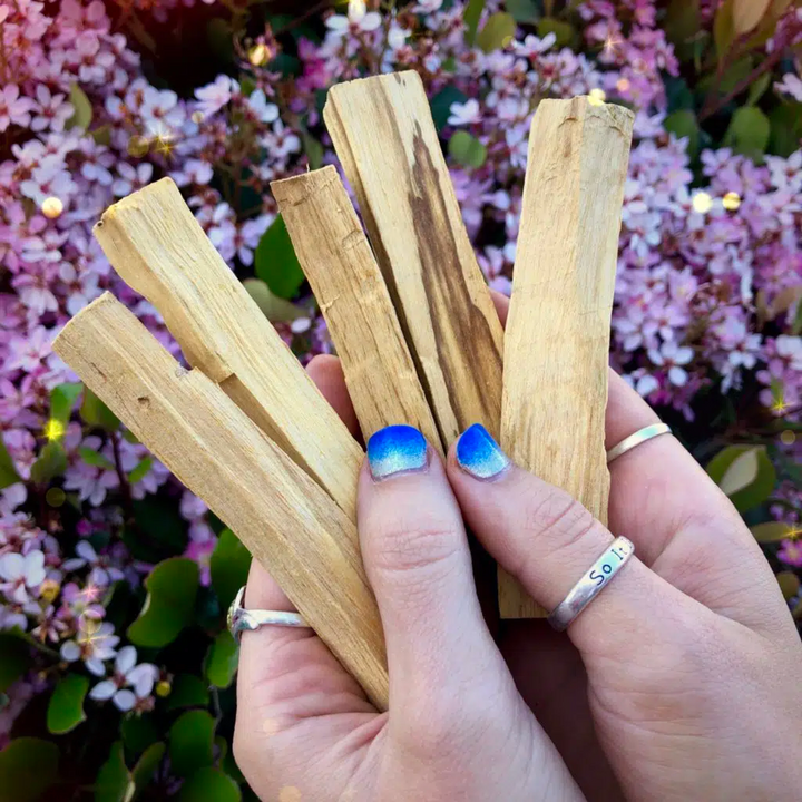 Bâton sacré de méditation purifiante en cristal d'aromathérapie Palo Santo Olivenorma