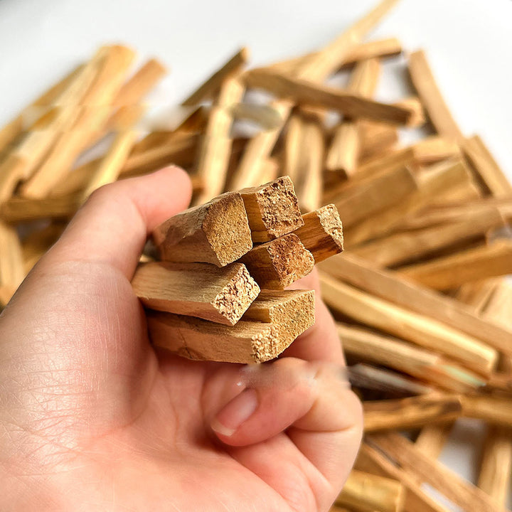 Bâton sacré de méditation purifiante en cristal d'aromathérapie Palo Santo Olivenorma