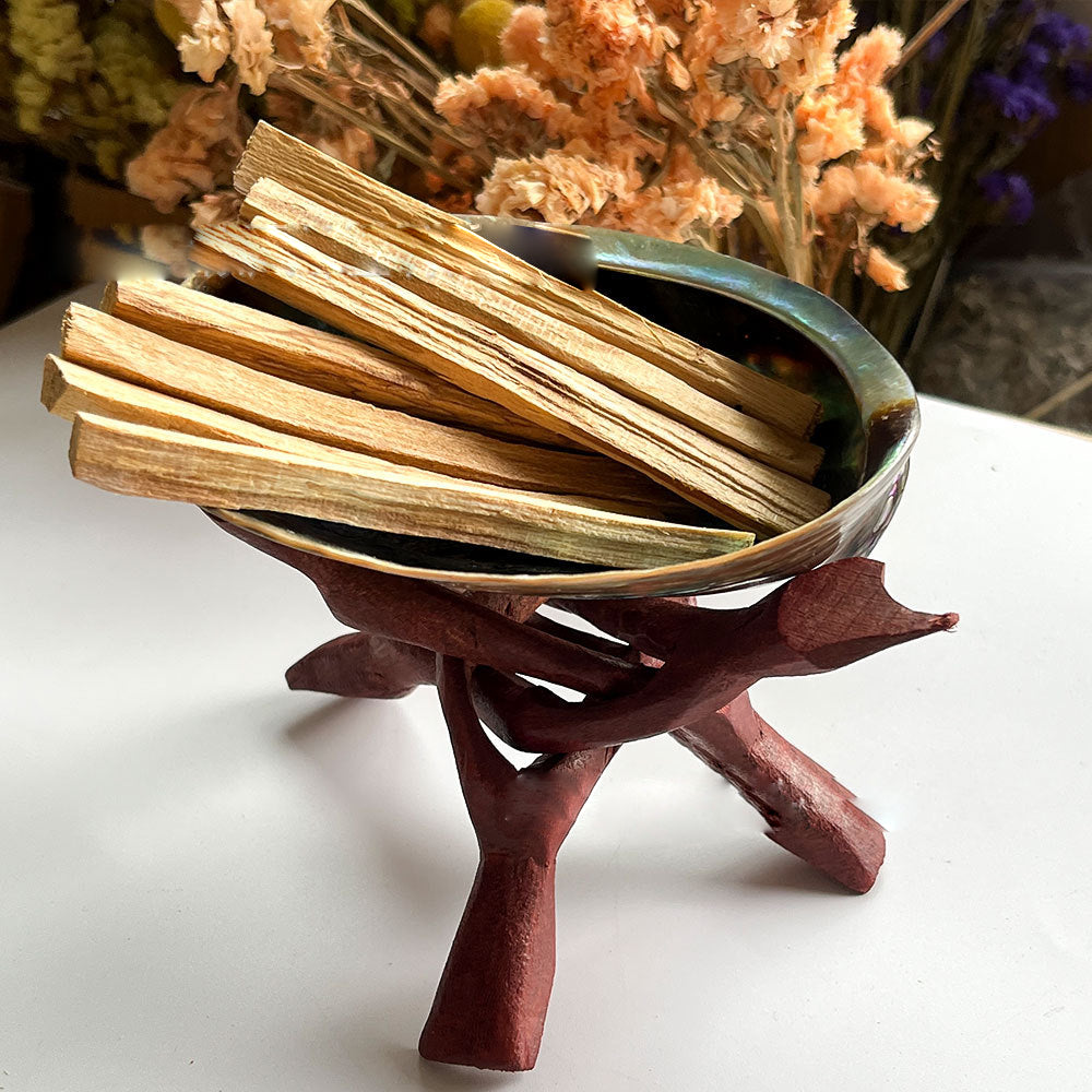 Bâton sacré de méditation purifiante en cristal d'aromathérapie Palo Santo Olivenorma
