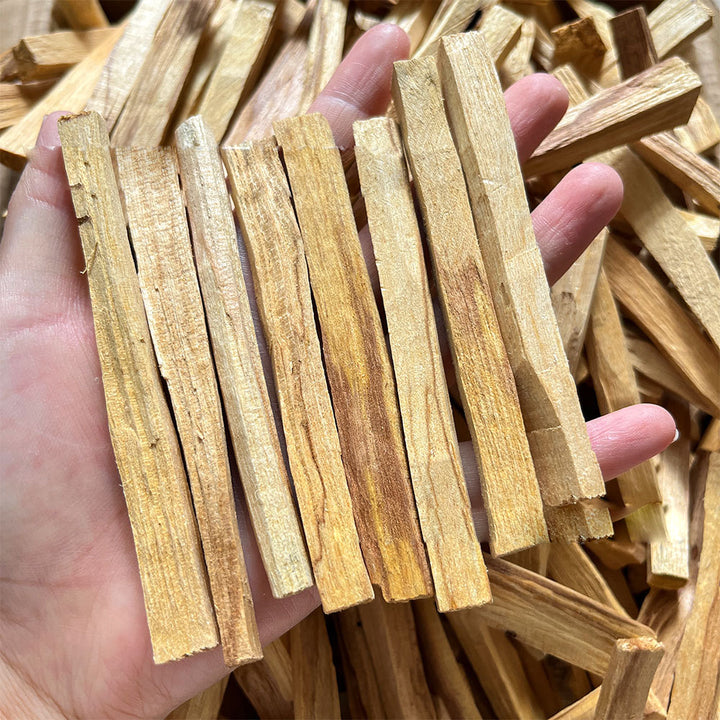 Bâton sacré de méditation purifiante en cristal d'aromathérapie Palo Santo Olivenorma