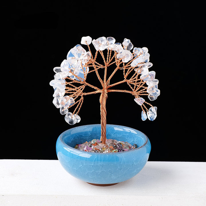 Olivenorma Gravier Cristal Pierre Précieuse Décoration Maison Feng Shui Arbre 